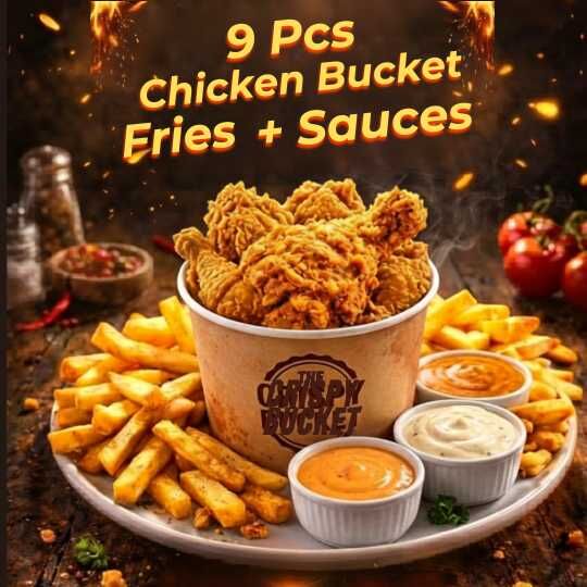9 Pcs Chicken Bucket